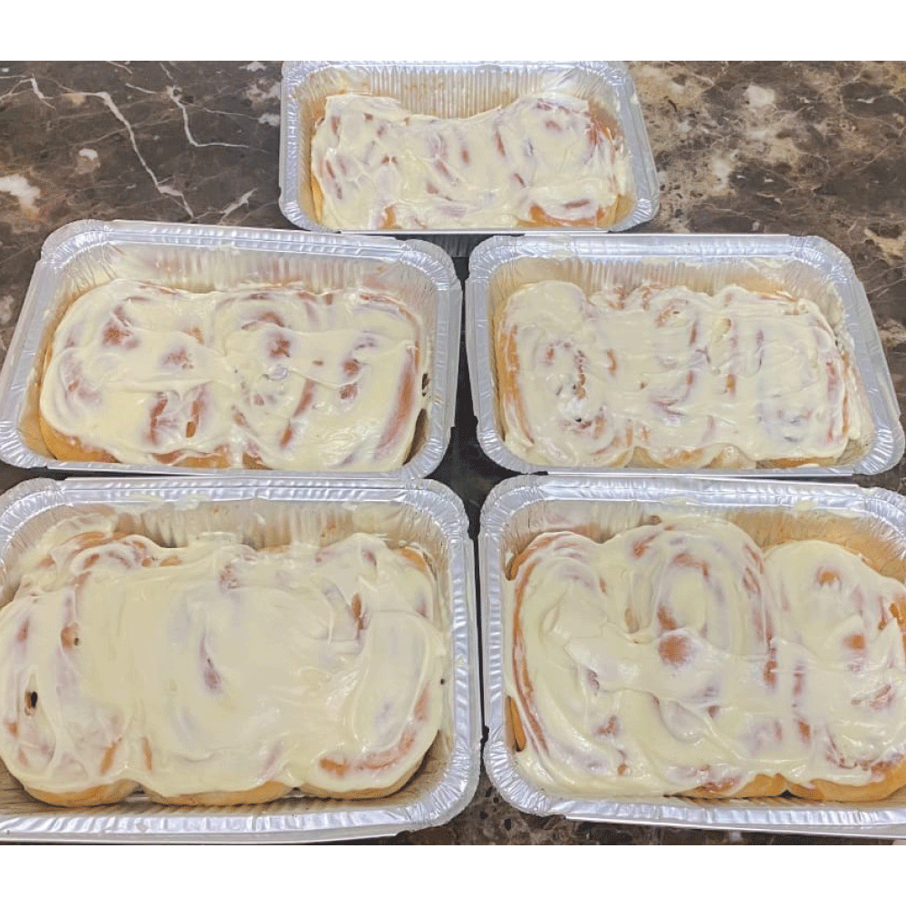 Cinnamon Roll With Cream Cheese Frosting -3Pcs